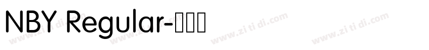 NBY Regular字体转换 NBY Regular字体转换